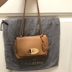 Mulberry Lily in Oak Natural Leather